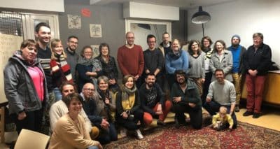 Photo de groupe rencontre territoriale des initiatives citoyennes en flandre
