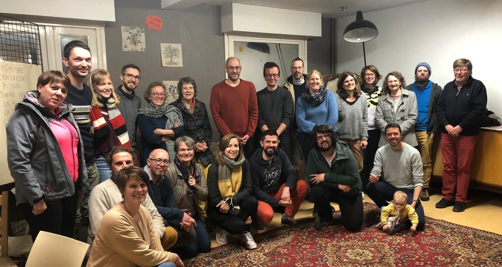 Photo de groupe rencontre territoriale des initiatives citoyennes en flandre