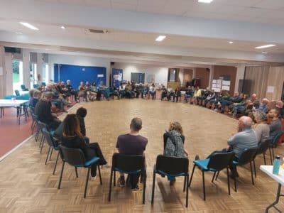 Cercle de parole innondation membre collectif citoyen Montreuil sur mer